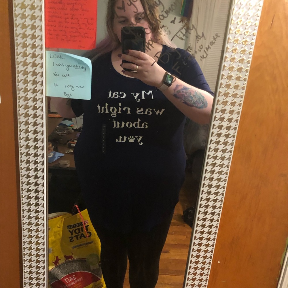 “My Cat was Right About You” Torrid 3X tunic NWT